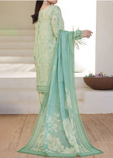 Aizal Printed Lawn 3 Piece Stitched Suit AL25PLV1 D-654